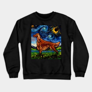 Irish Setter Starry Night Crewneck Sweatshirt